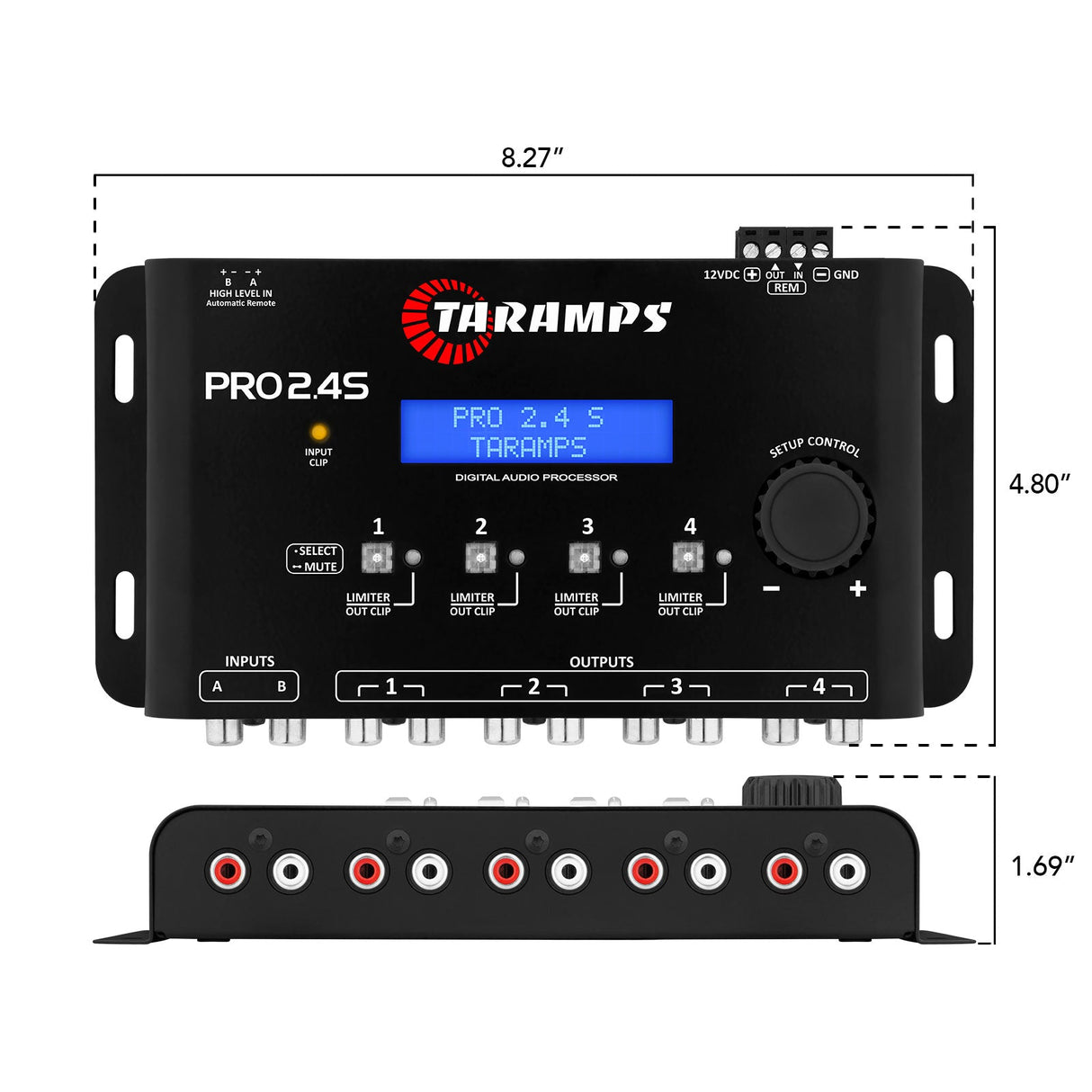 Taramps HD 3000 1 OHM + PRO 2.4S Car Amplifier & Processor COMBO Taramps USA
