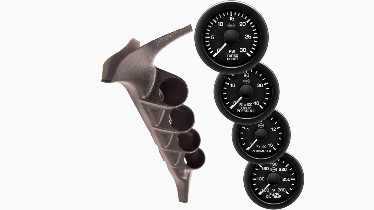 Complete Performance 4 Gauge Kit - 1994-1997 Ford F-Series & Bronco Complete Performance