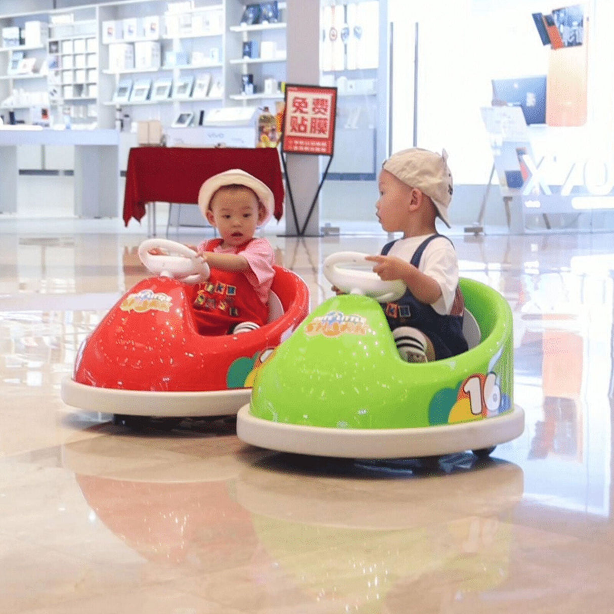 Red Bumperz 6 Volt Kids Electric Battery Powered Bumper Car by Best Ride On Cars