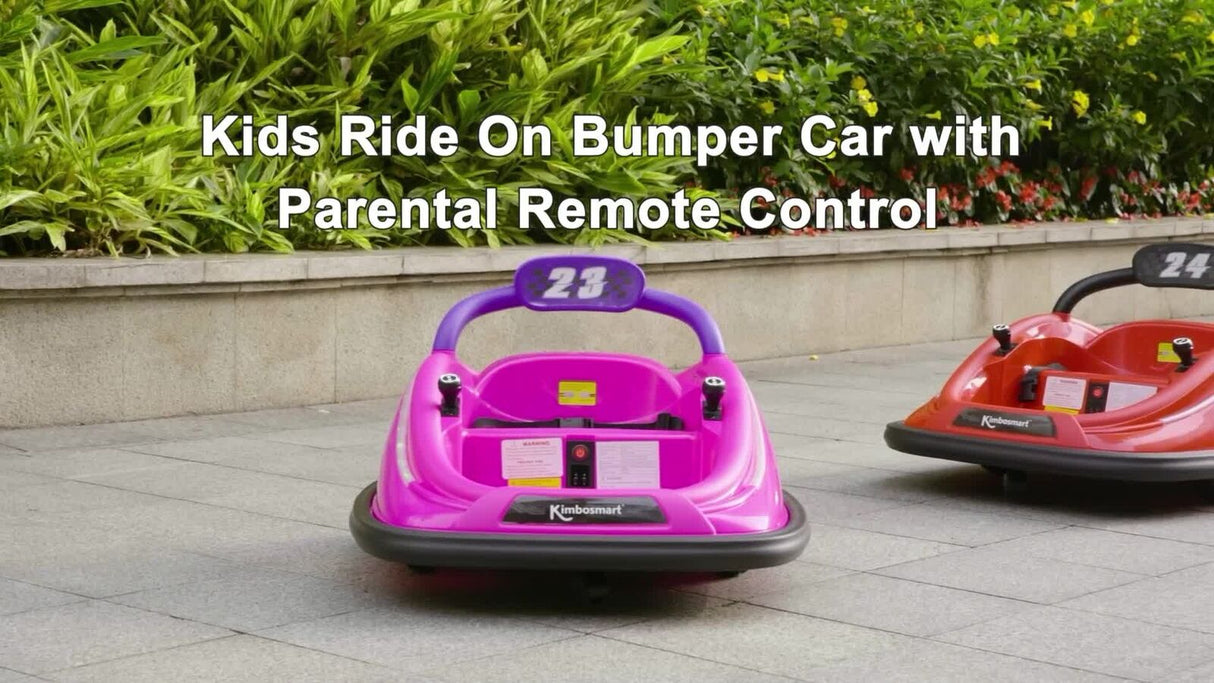 Remote Control Bumper Car for Kids with LED Lights and 360° Spin
