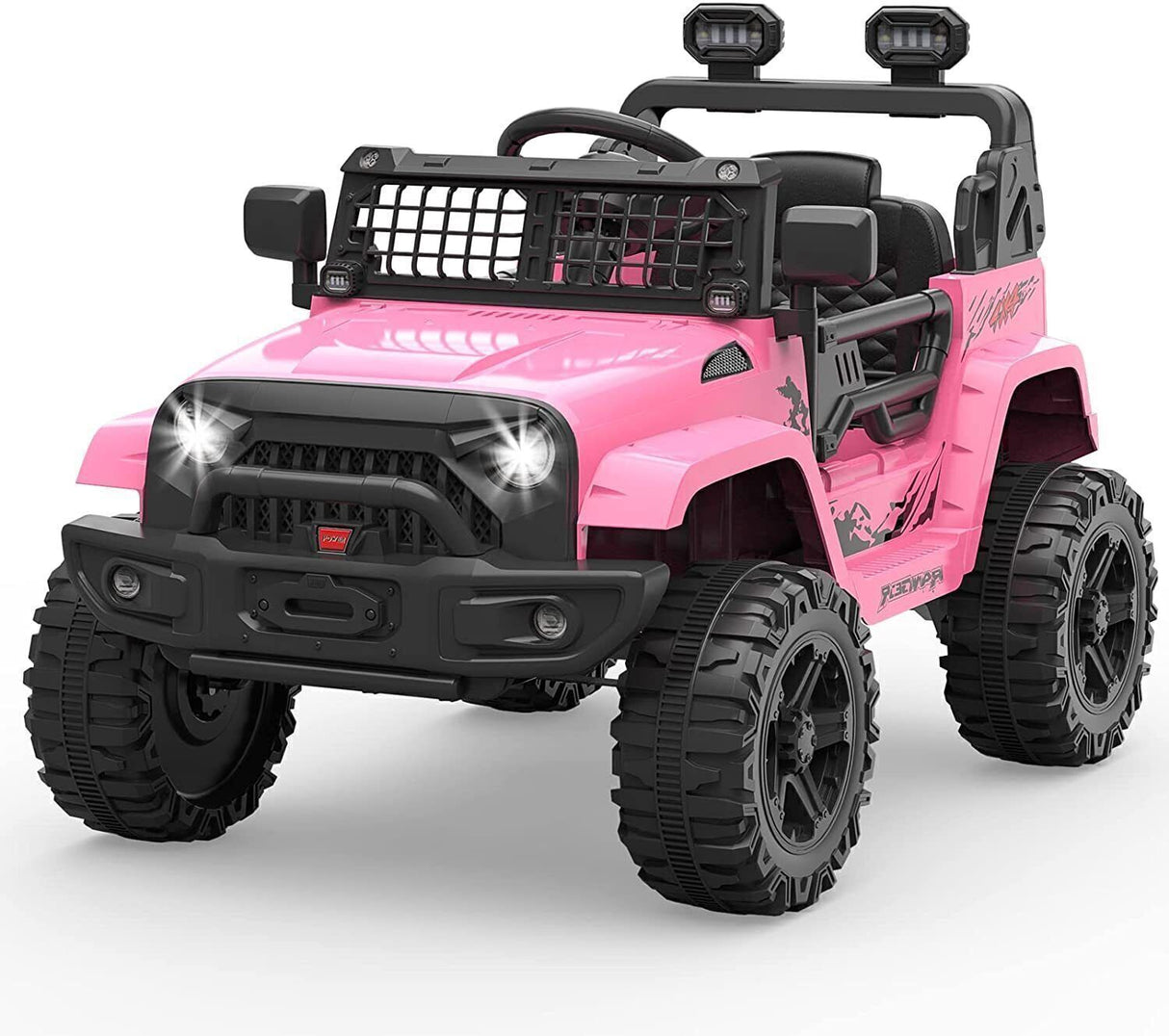 Remote Control Ride-On Truck with LED Lights and Bluetooth - Perfect Xmas Gift for Kids