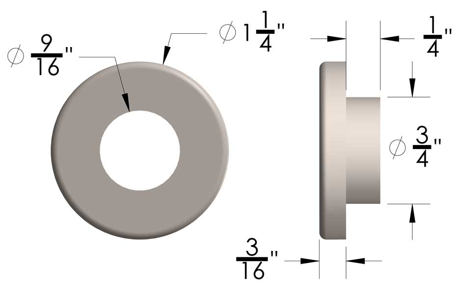 Repair Weld Washer 9/16" 6 Pack