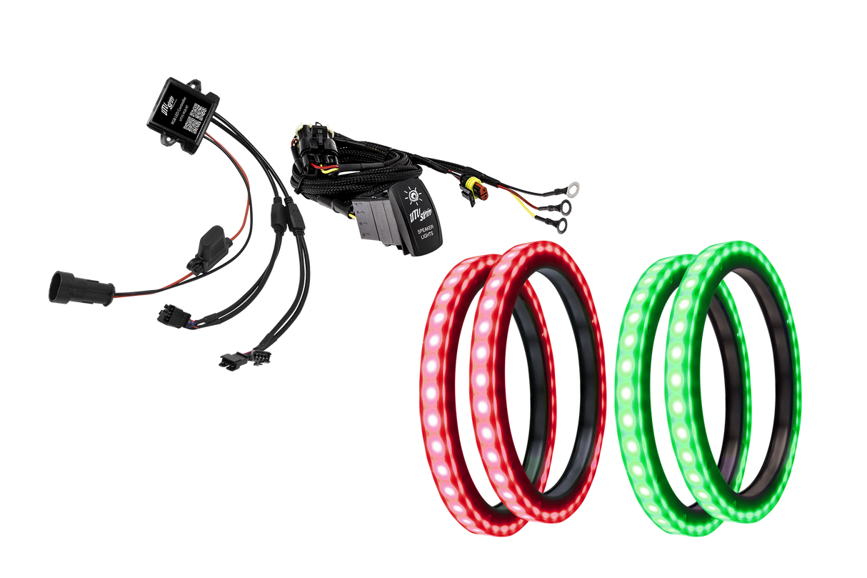6.5" RGB LED Speaker Rings (Pair) | UTVS-65LSR UTV Stereo