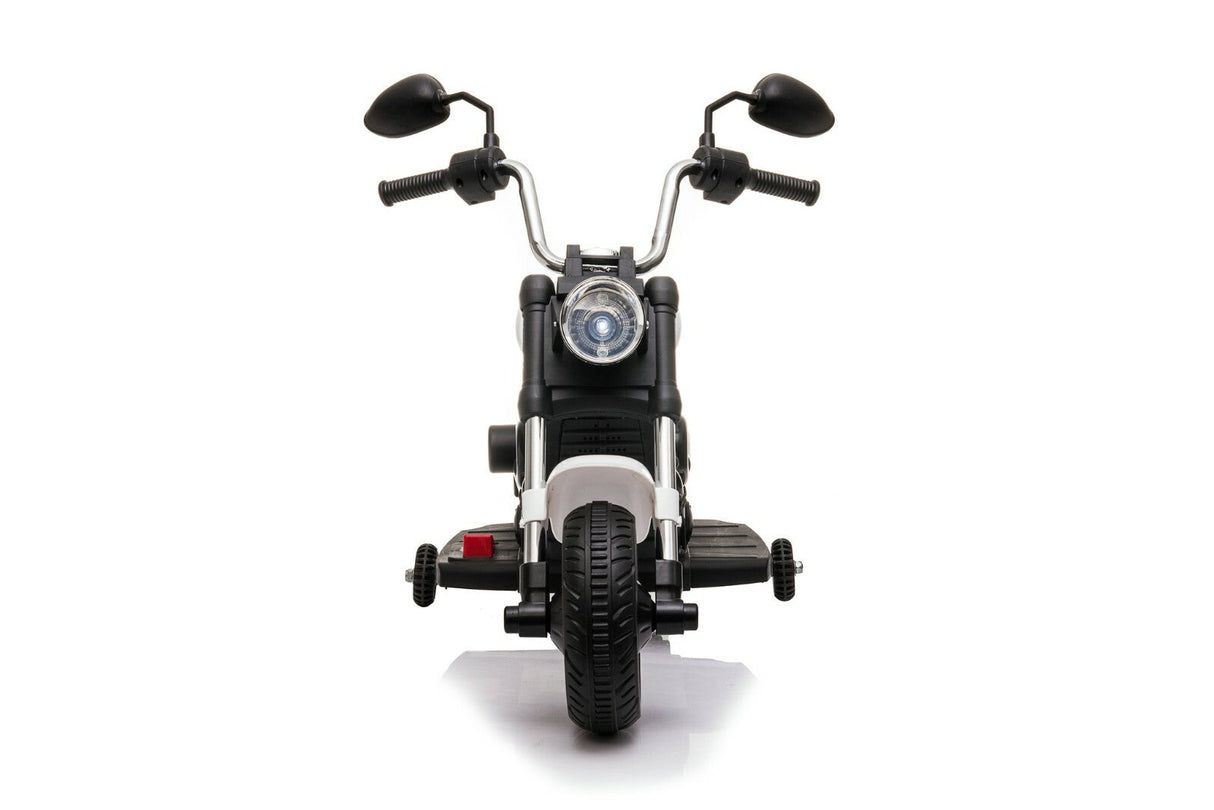 Kids Ride-On Harley Chopper Style Bike with Safety Training Wheels and 6V Battery