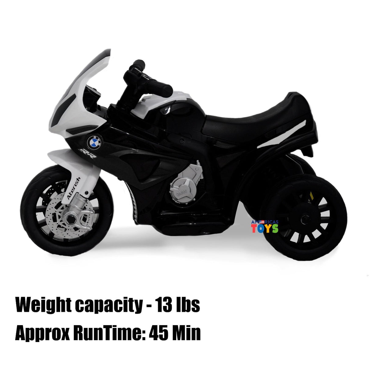 Kids 6V Licensed BMW Ride-On Motorbike Tricycle with MP3 Music in Multiple Colors