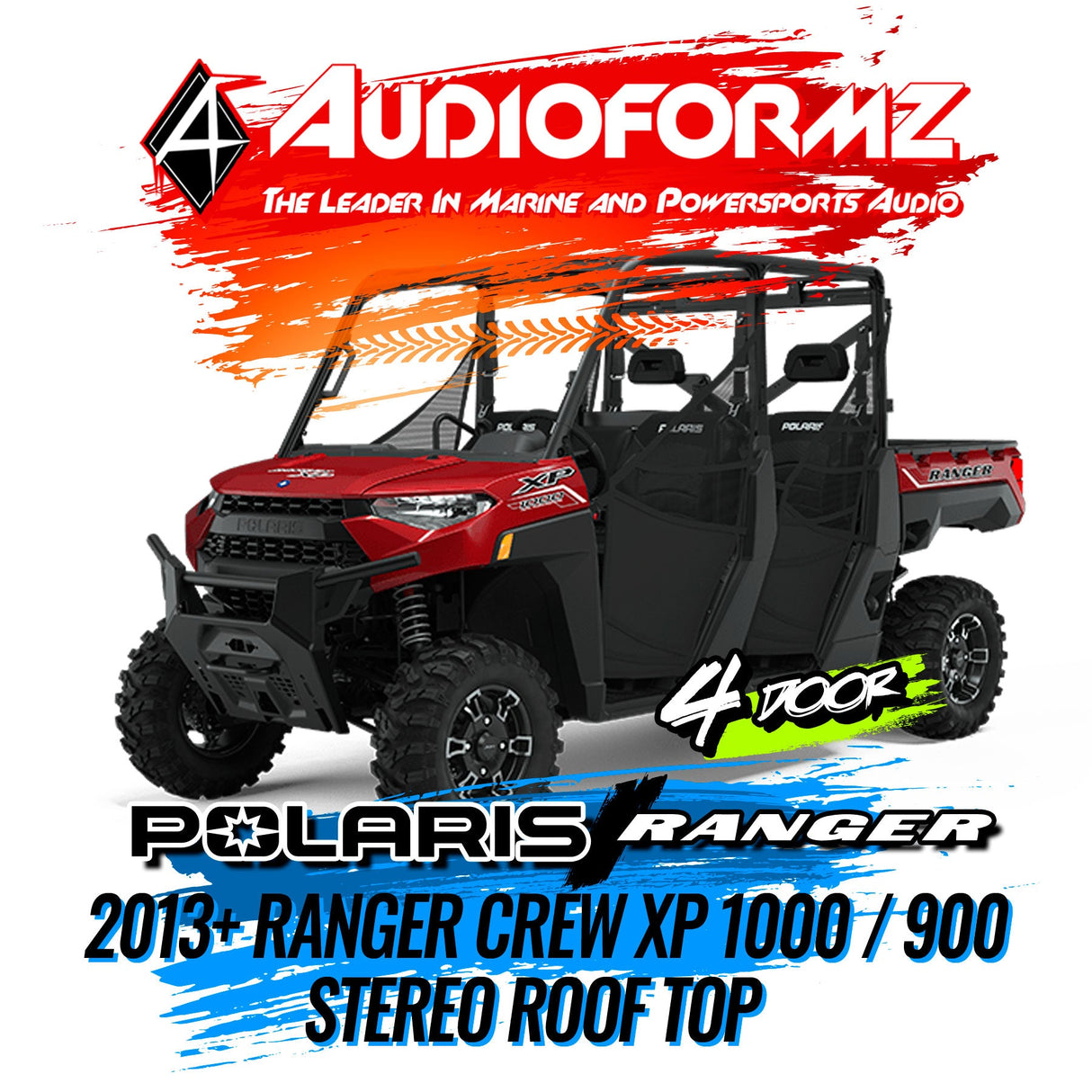 2013+ Polaris Ranger Crew XP 1000 / 900 Stereo Tops (4-Door)