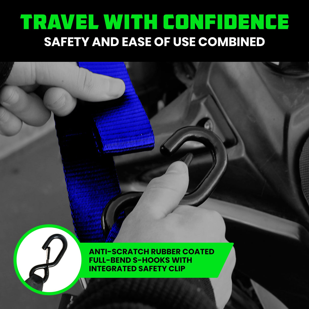 1.5" x 8' Cambuckle Tie-Down Straps (2-Pack)