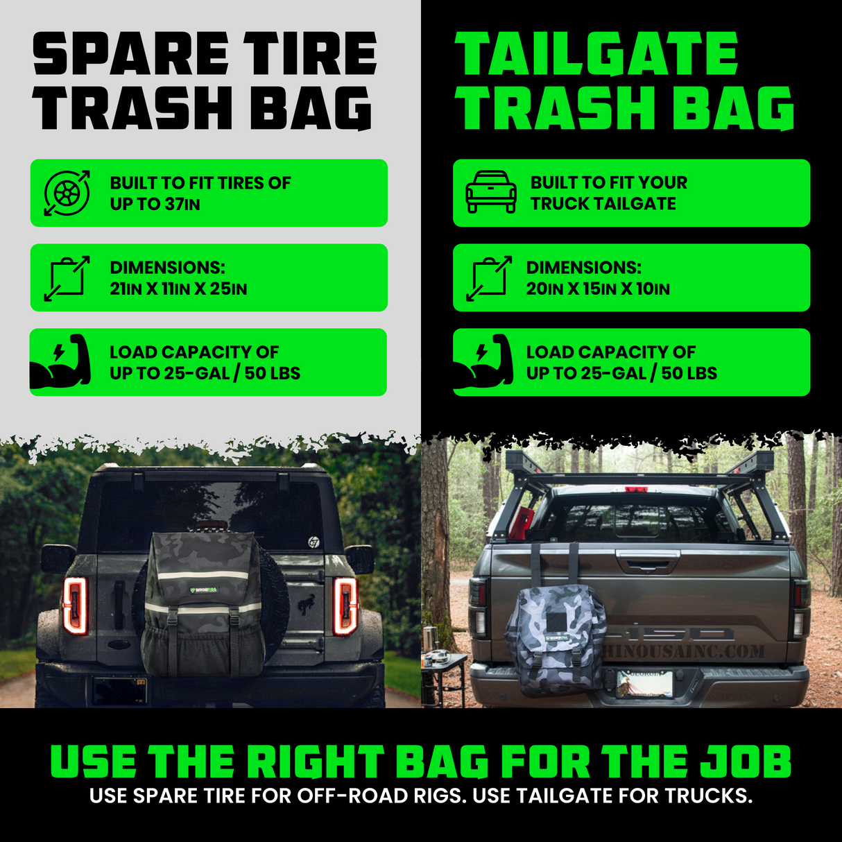Spare Tire Trash Bag