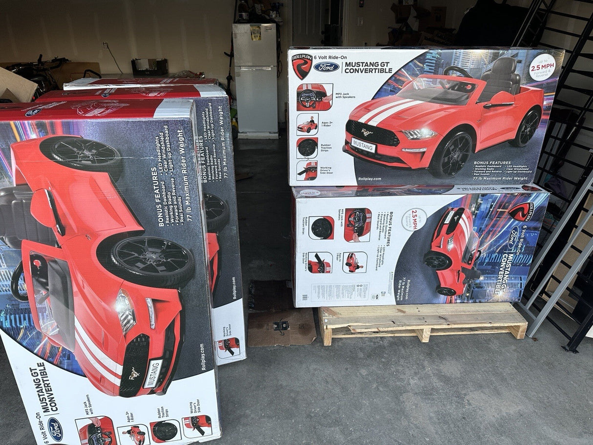 Convertible Mustang GT Electric Ride-On Car for Kids