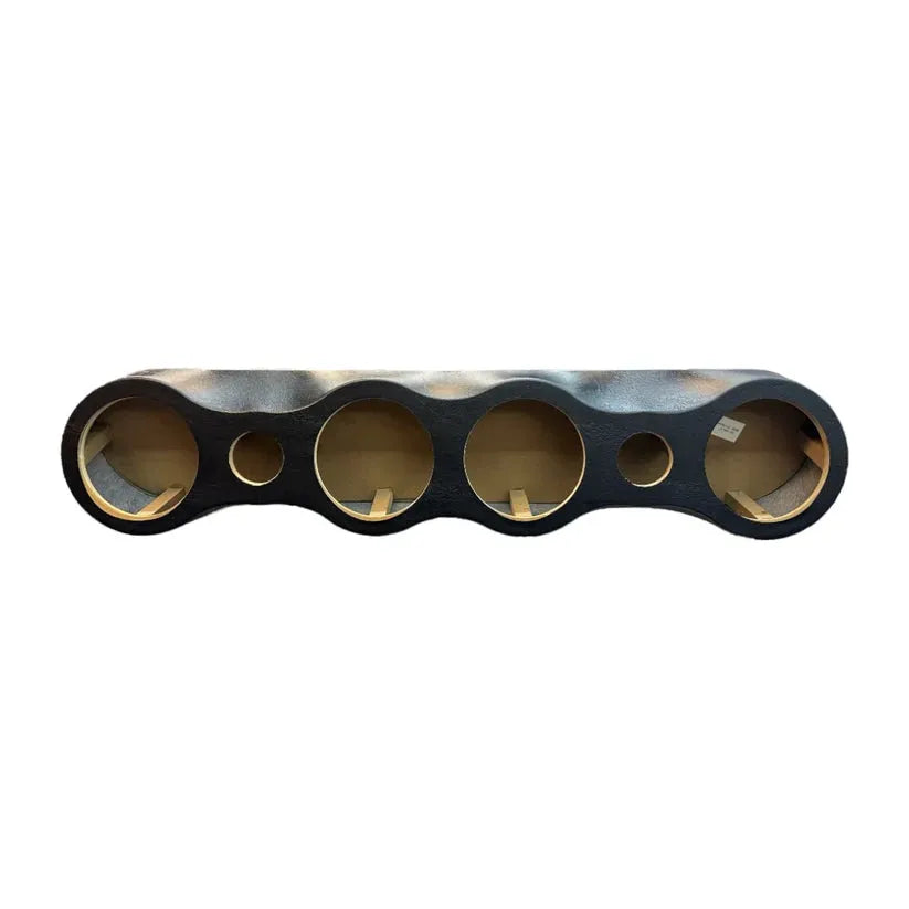 Quad 6.5" Speaker & Pro Tweeter Roof Rack Headliner Enclosure Vinyl Box Pod Moon Car Stereo