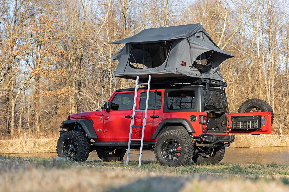 Rough Country Roof Top Tent Rack Mount 12 Volt Accessory & LED Light Kit 99050