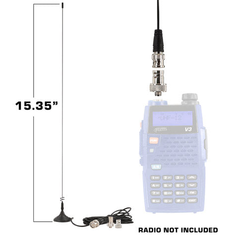Antenna - Magnetic Mount for Rugged Dual Band Handheld Radios - CLEARANCE