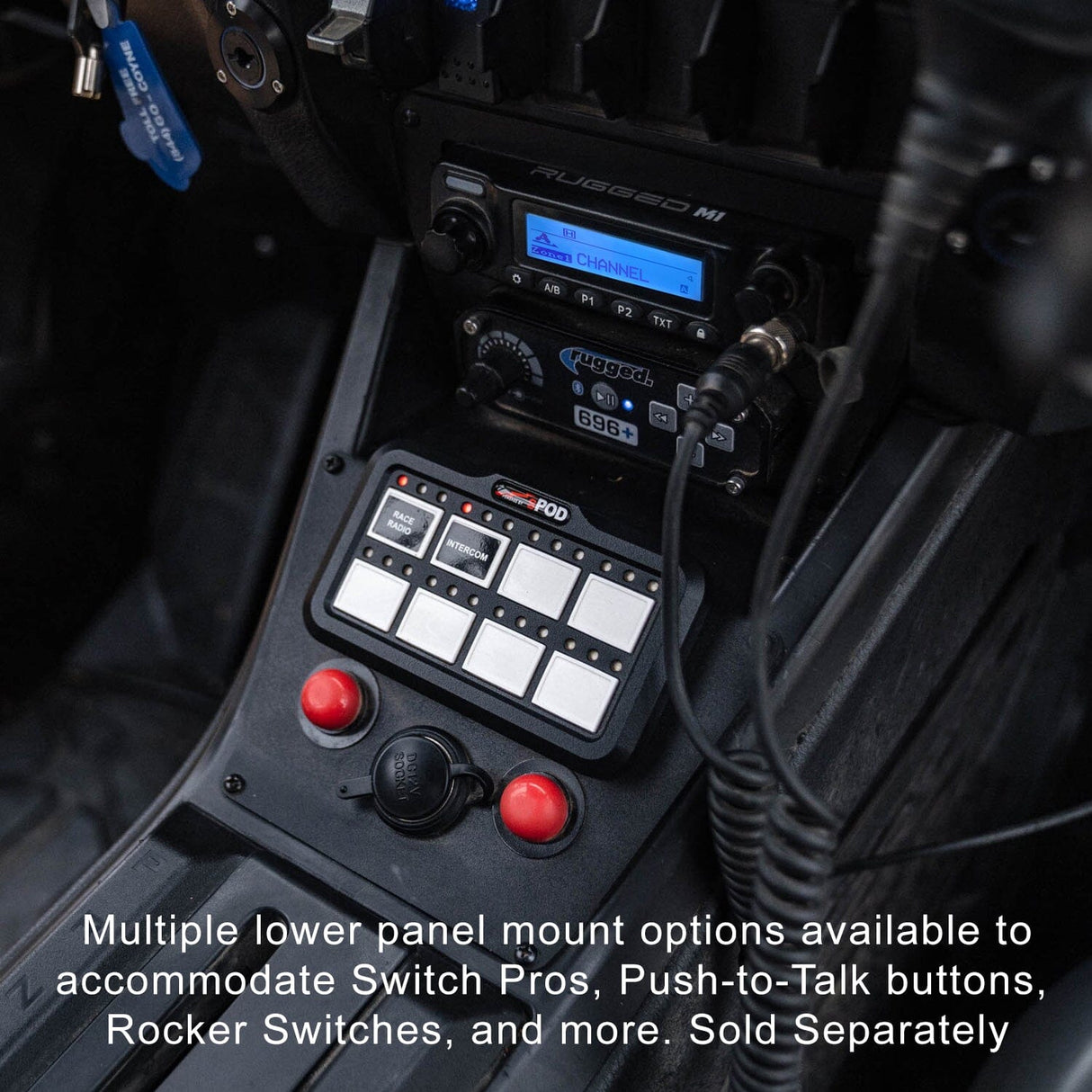 Polaris RZR PRO XP / Turbo R / Pro R – Complete Communication Kit with Bluetooth Intercom and 2-Way Radio