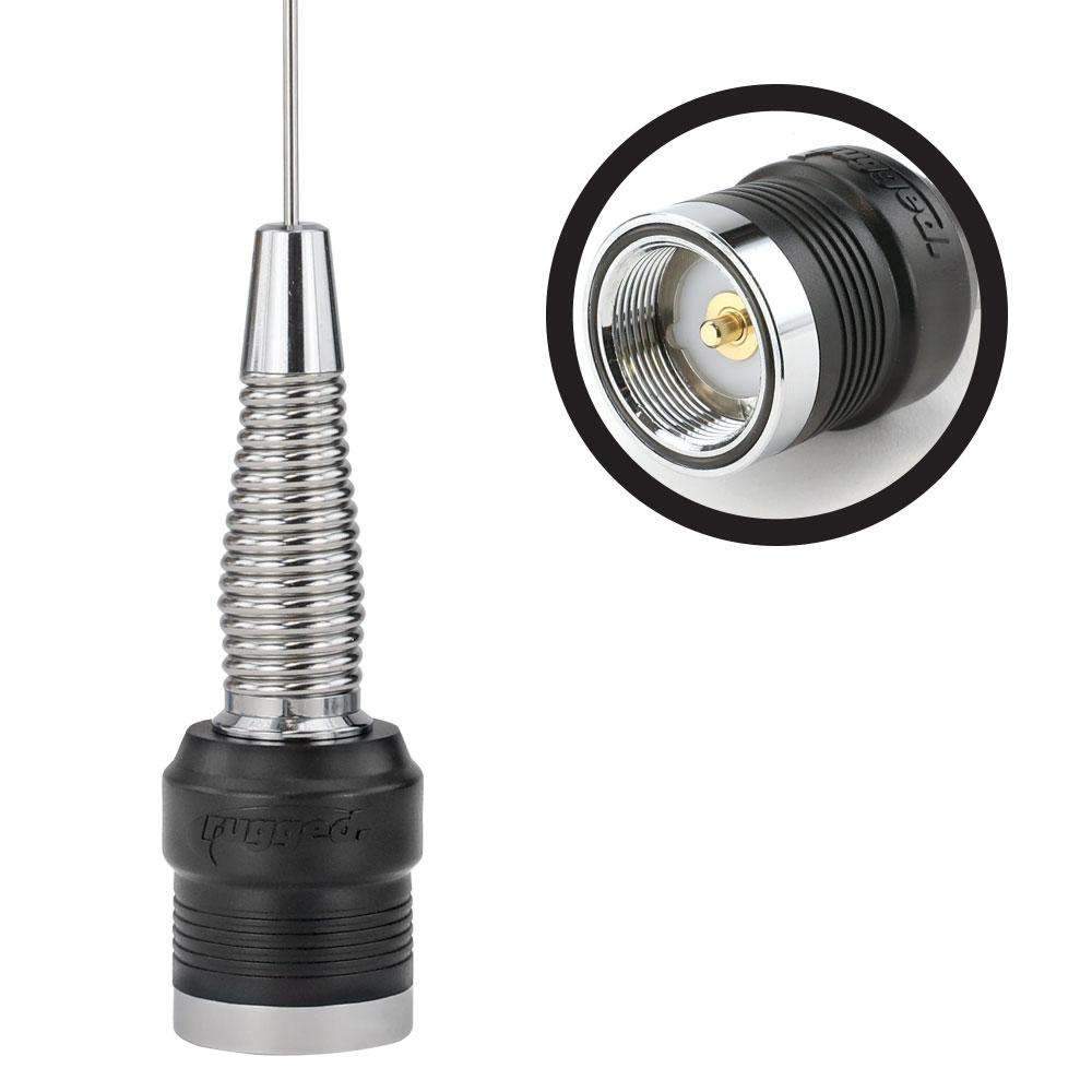 Antenna - Wide Band 1/4 Wave with Spring - CLEARANCE
