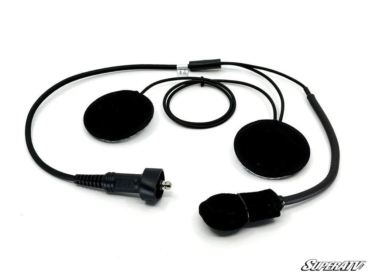 Rugged Radios Wired/STX Stereo Helmet Kit with Alpha Audio Speakers