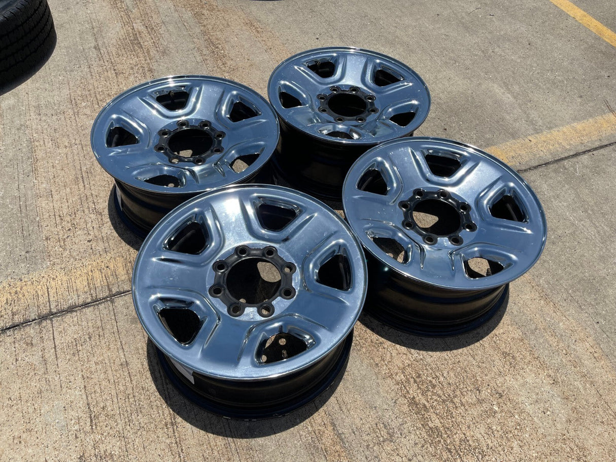 18" Dodge Ram 2500 3500 STEEL chrome OEM 2473 wheels rims Texas Truck Tire