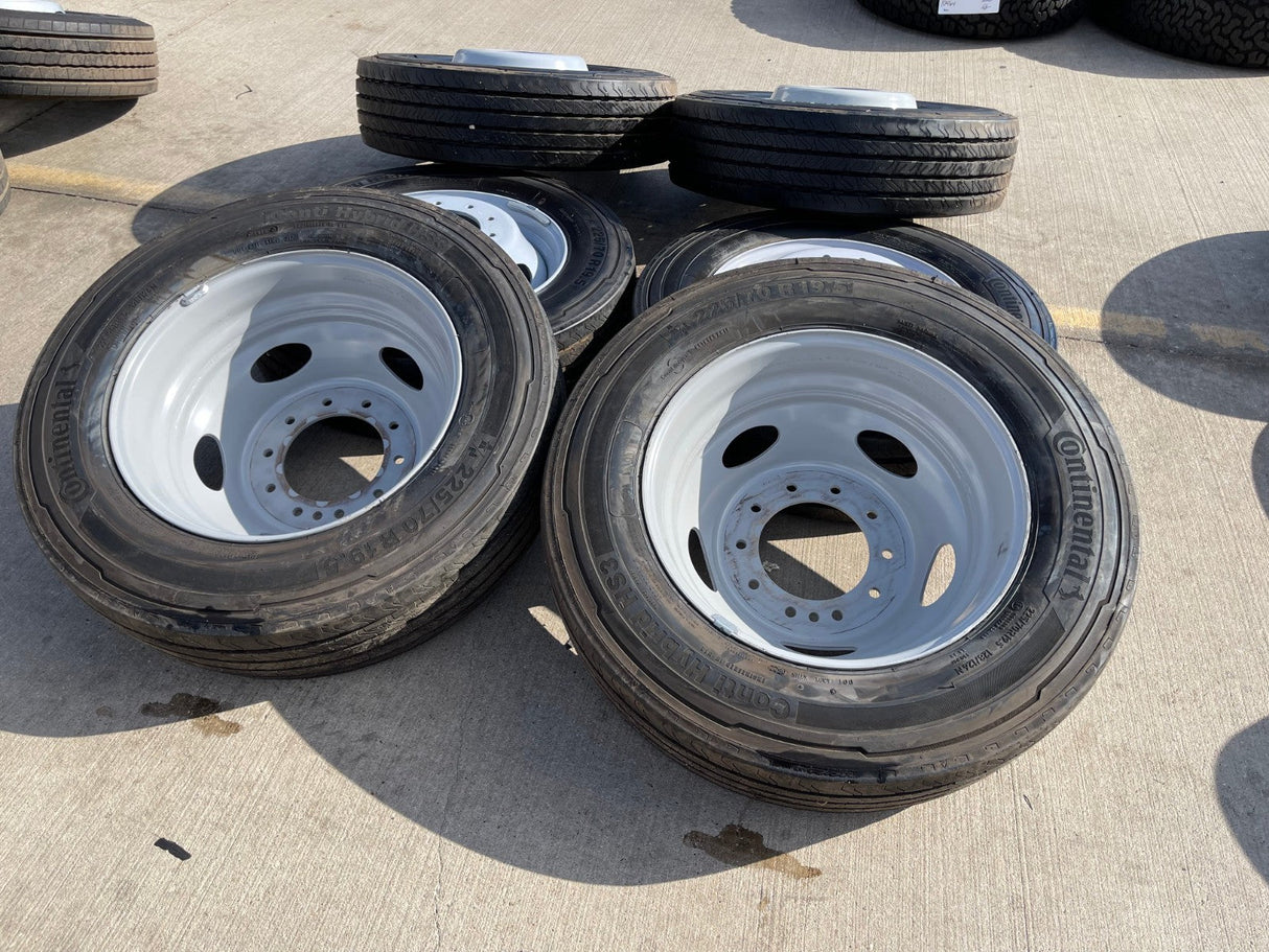 19.5" Ford F-450 Dually F-550 rims wheels RAM 4500 OEM 10x225 CONTINENTAL NEW Texas Truck Tire