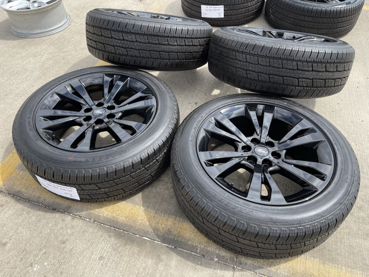 22" Ford F-150 LIMITED OEM rims wheels 10264 black Expedition NEW Texas Truck Tire