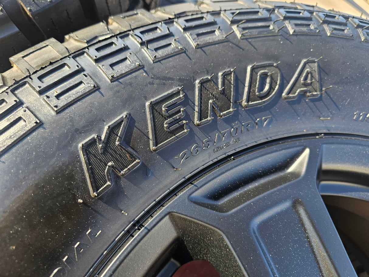 17" Jeep Wrangler Rubicon OEM wheels rims 9216 Gladiator KENDA KLEVER A/T2 NEW Texas Truck Tire