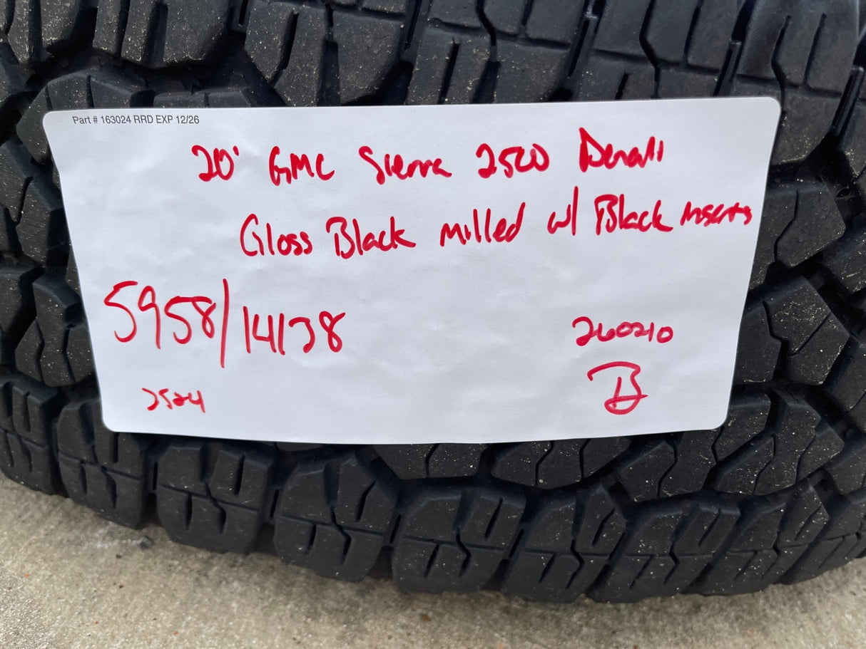 20" GMC Sierra DENALI ULTIMATE 2500 3500 OEM wheels rims 5958 14138 tires Texas Truck Tire