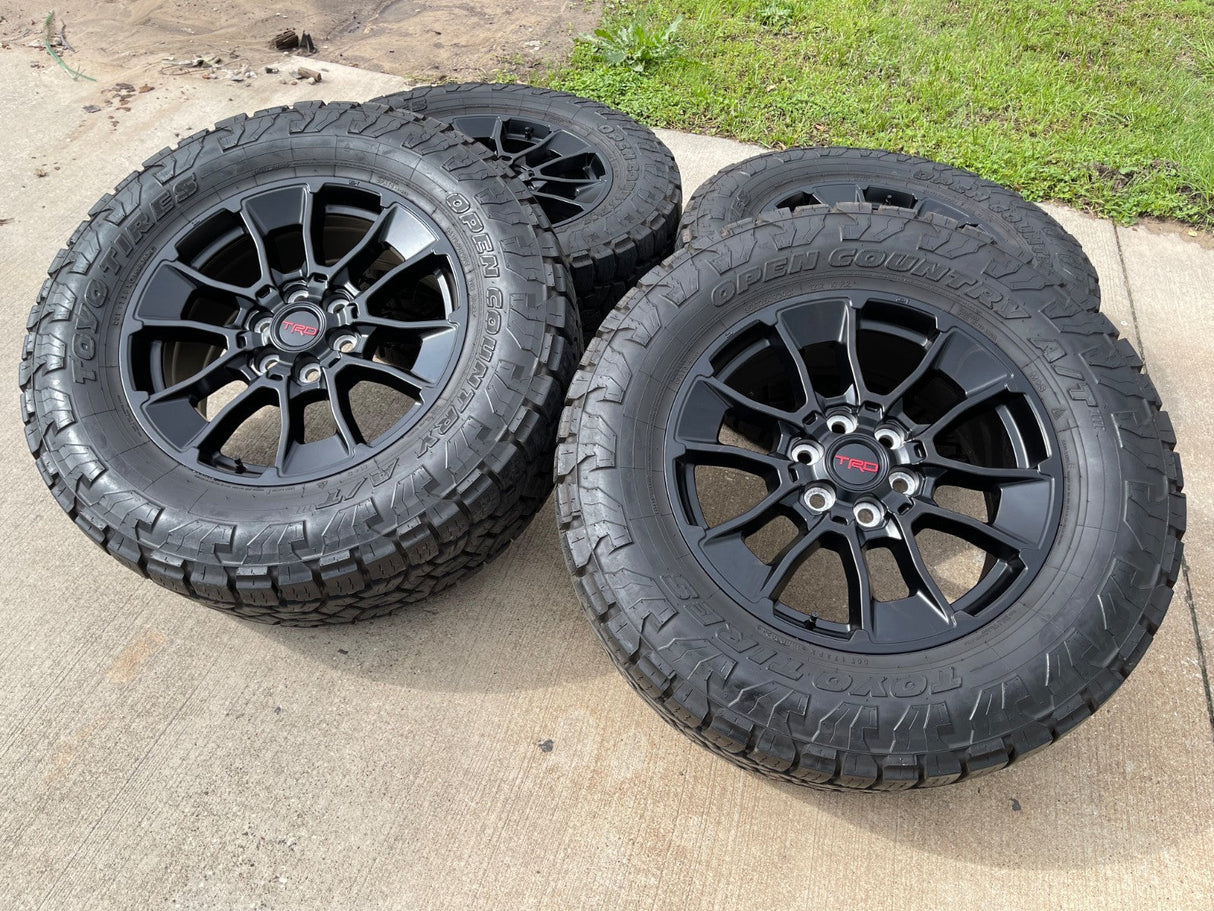 20" Toyota Tundra TRD OEM wheels rims 95314 65196 Sequoia TOYO A/T3 35" Texas Truck Tire