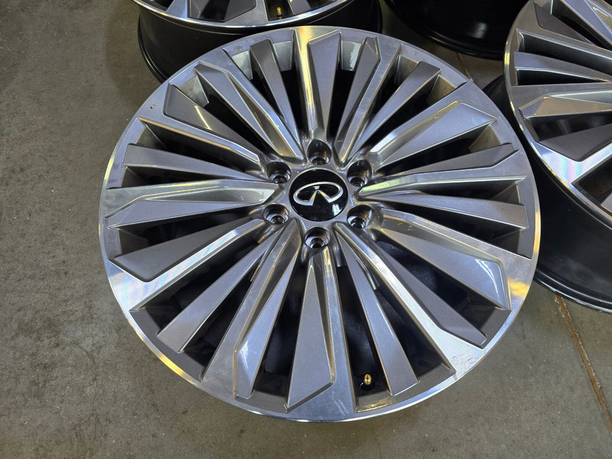 22" Infiniti QX80 QX56 Nissan Titan Armada OEM 94236 wheels rims 2025 2026 2027 Texas Truck Tire