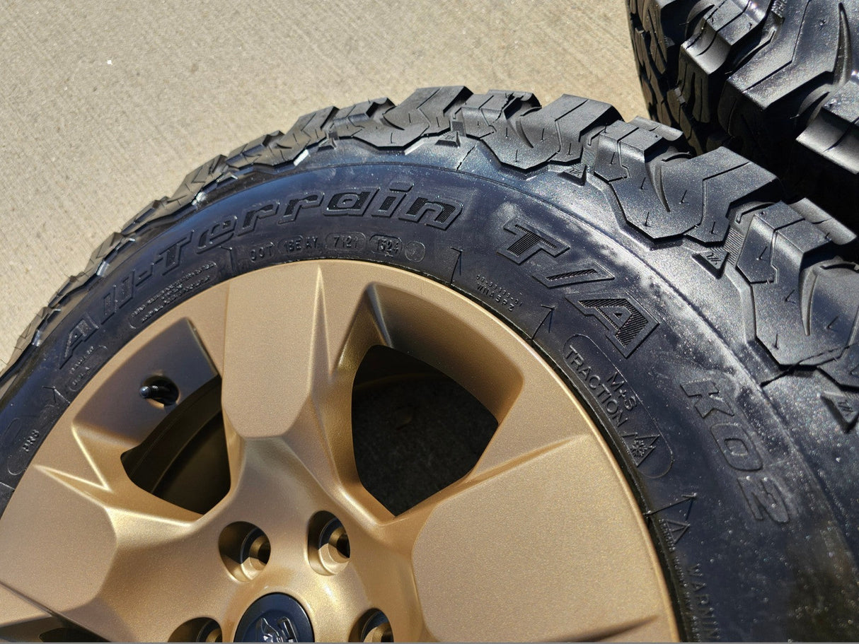 18" Ram 1500 OEM wheels rims Bronze 2669 Jeep Wagoneer 2025 2026 NEW BFG KO2 Texas Truck Tire