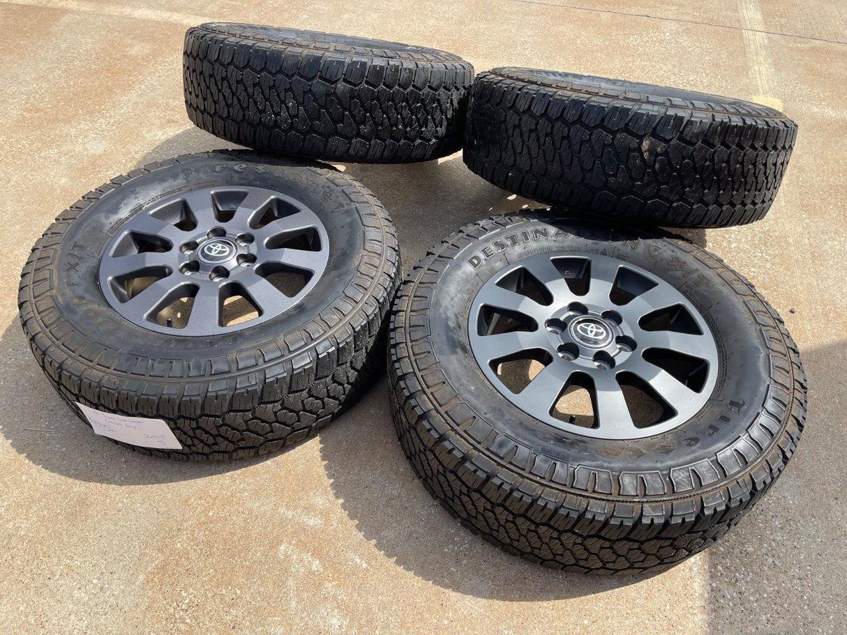 18" Toyota Land Cruiser OEM wheels rims 95952 Tundra Sequoia FIRESTONE X/T Texas Truck Tire