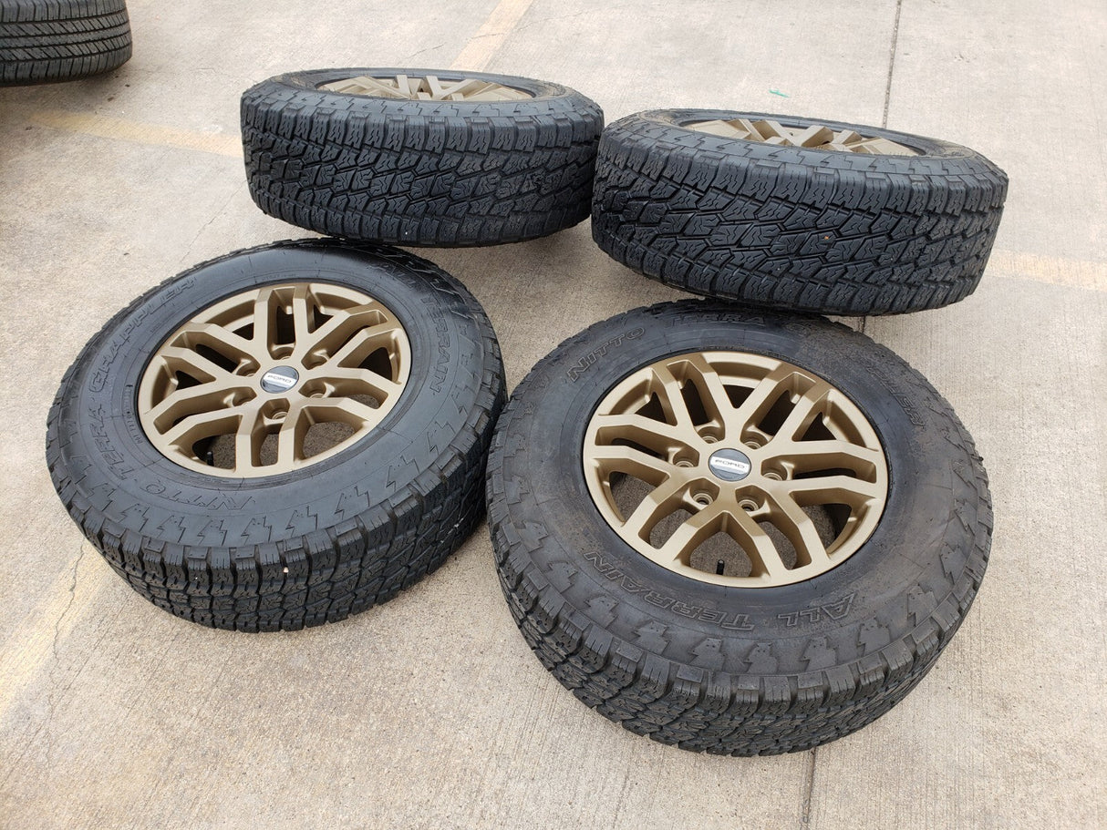 17" Ford Ranger Tremor OEM rims wheels 10431 BRONZE 2022 2023 2024 2025 Texas Truck Tire