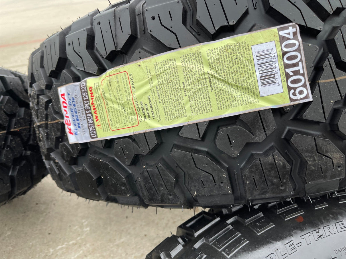 18" Ford F-250 F-350 OEM TREMOR rims wheels 10482 KENDA KLEVER R/T 33" NEW Texas Truck Tire