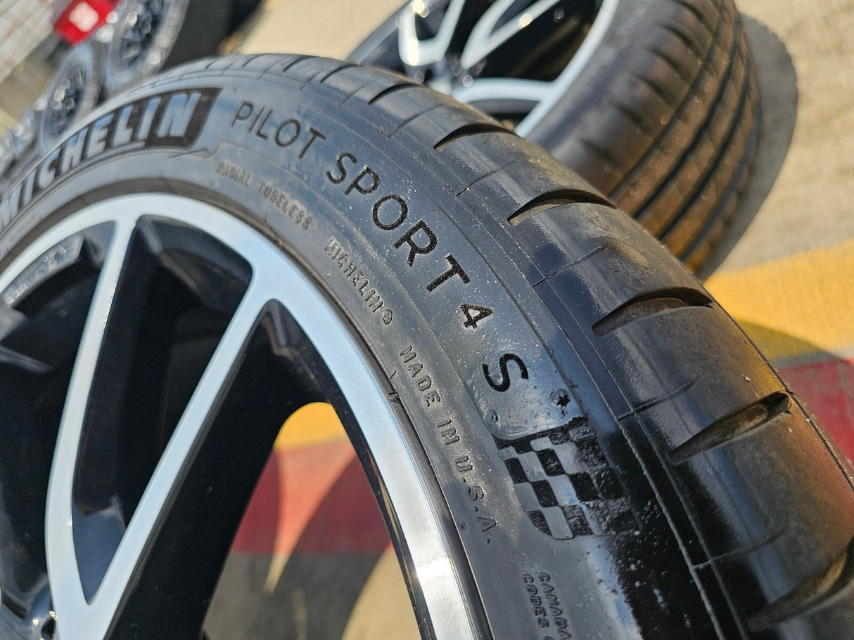 20" Mercedes E43 E53 E400 AMG S580 S65 S63 OEM 85543 85544 wheels rims MICHELIN Texas Truck Tire