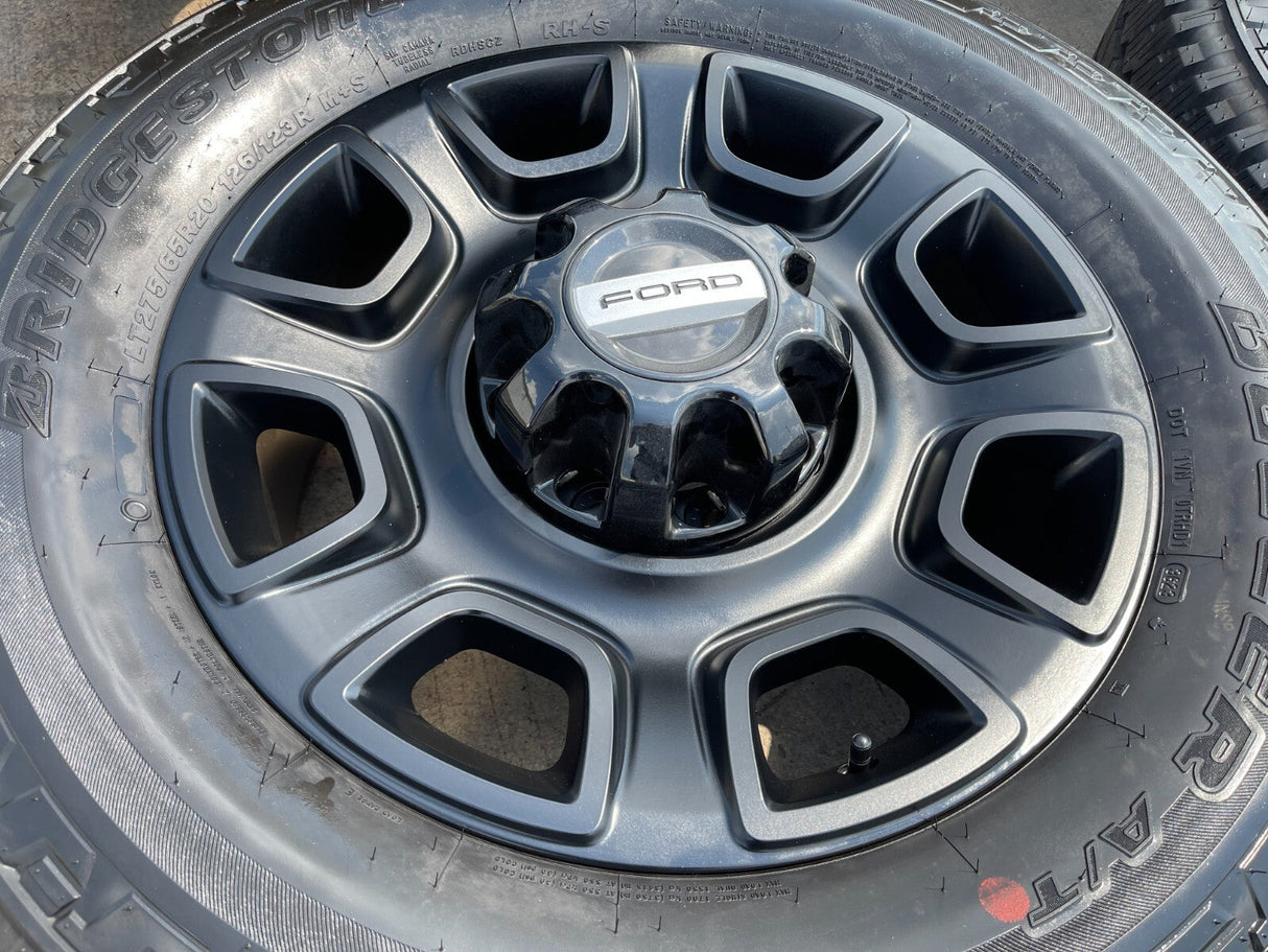 20" Ford F-250 F-350 OEM Lariat Platinum wheels rims 10486 tires 2025 2026 NEW Texas Truck Tire