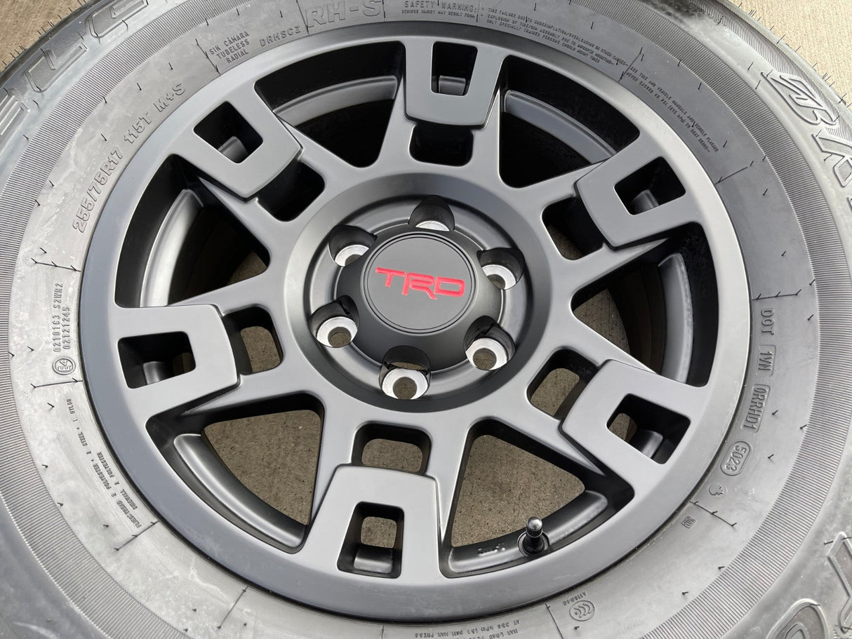 17" Toyota Tacoma 4Runner OEM wheels rims black 75167 TRD FJ DUELER A/T NEW Texas Truck Tire