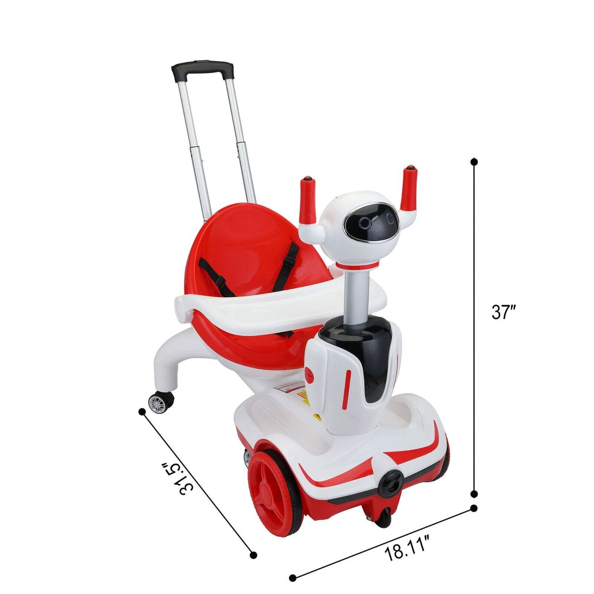 TOBBI 3-in-1 Electric Ride On Car for Kids: Transforming Robot Buggy Toy with Remote Control - Perfect Gift for Toddlers