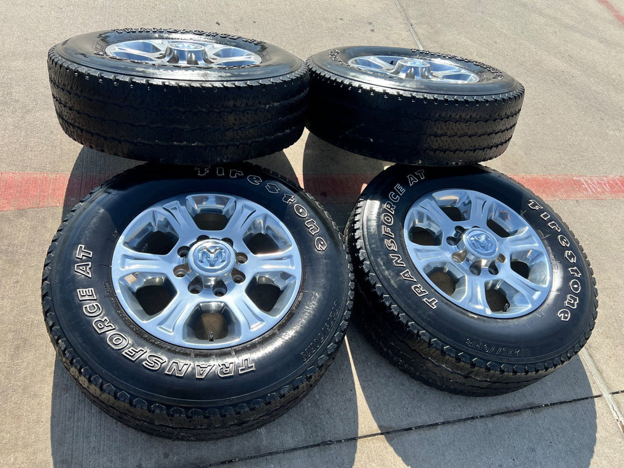 18" Ram 2500 3500 Laramie Power Wagon OEM wheels rims 2692 FIRESTONE A/T Texas Truck Tire