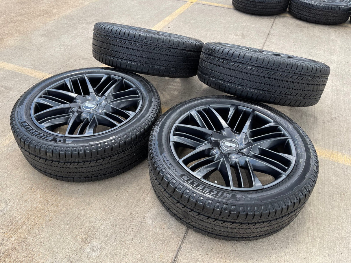 24" Cadillac Escalade IQ DEEP SPACE EV OEM wheels rims Hummer 2500 2025 2026 NEW Texas Truck Tire