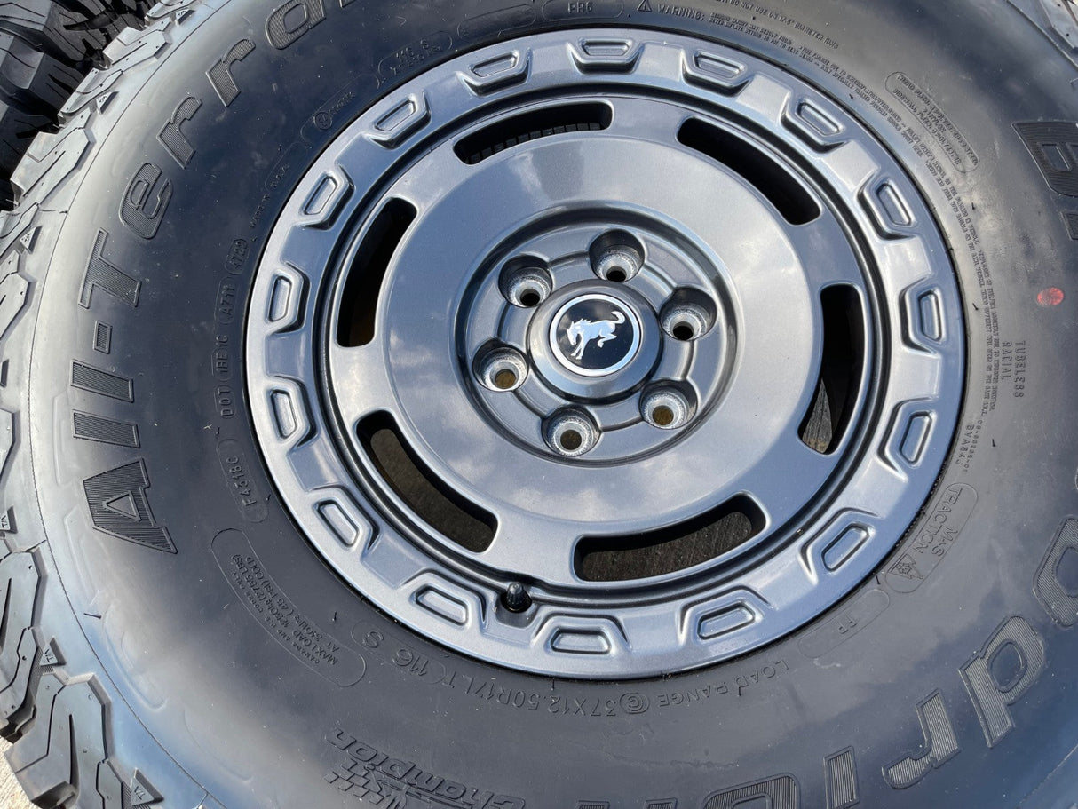 17" Ford Bronco HERITAGE SASQUATCH wheels rims 10464 NEW 37" BFG Texas Truck Tire