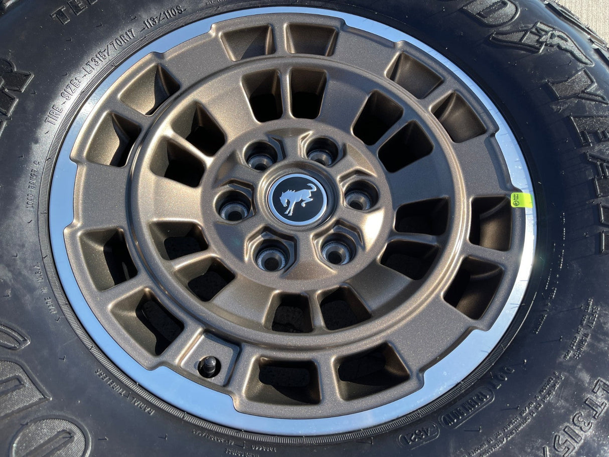 17" Ford Bronco HERITAGE Edition wheels rims BRONZE GOODYEAR 35" Texas Truck Tire