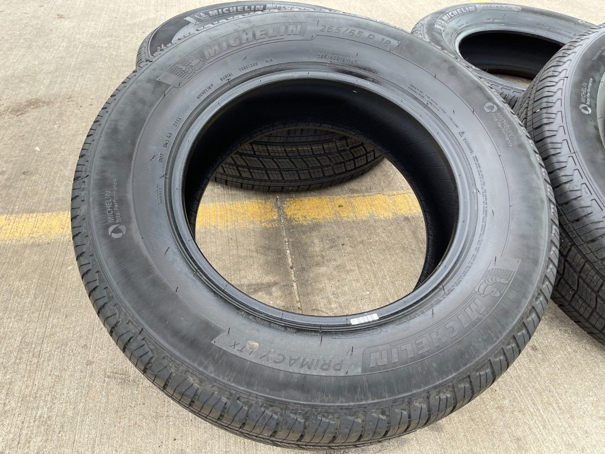 265/65/18 Michelin Primacy LTX tires F-150 Silverado 265/65r18 NEW TAKE OFFS Texas Truck Tire