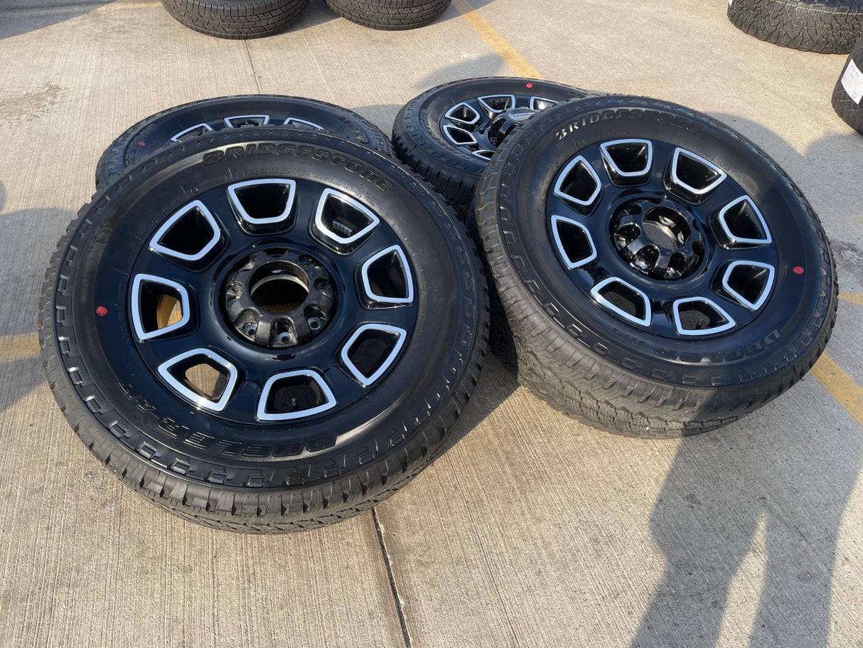 20" Ford F-250 F-350 OEM Lariat Platinum wheels rims 10486 tires 2025 2026 NEW Texas Truck Tire