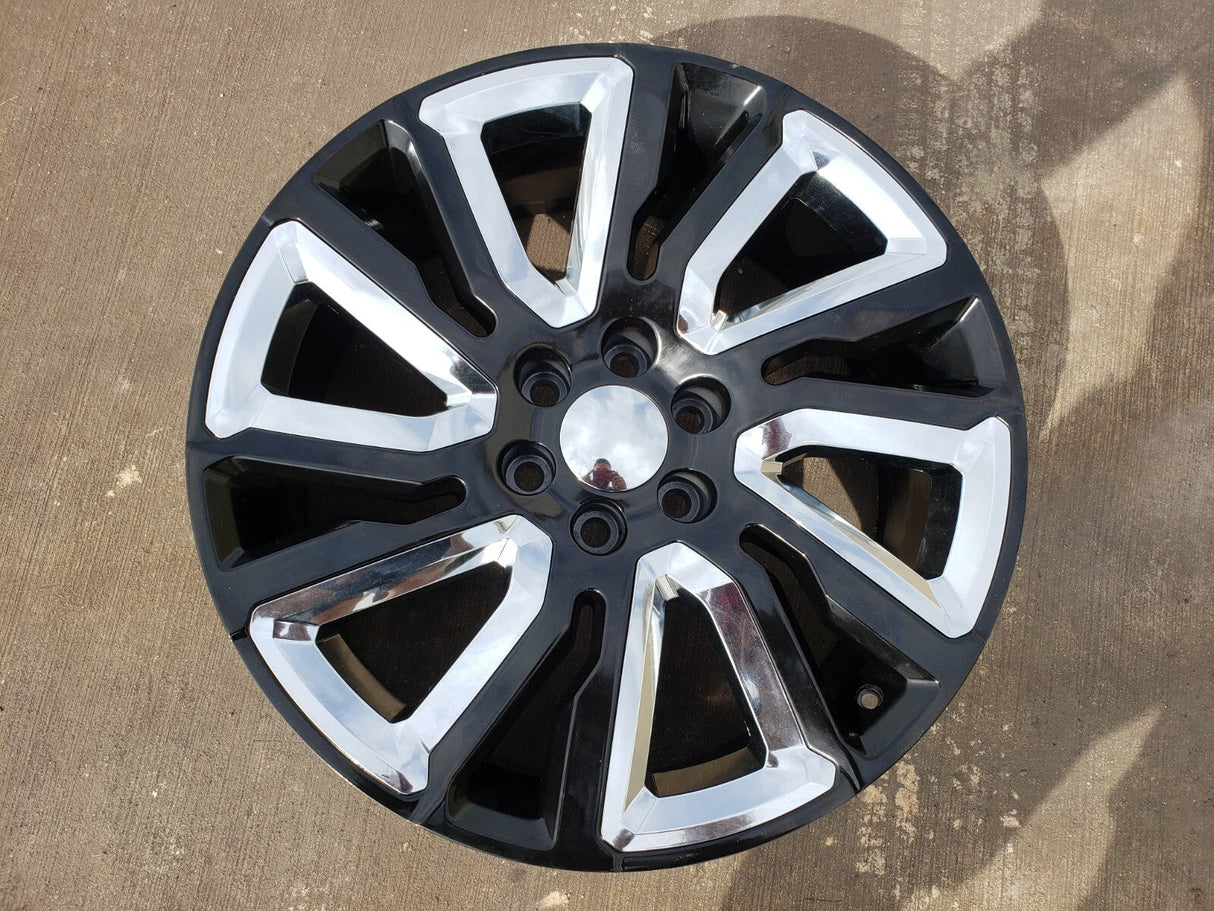 22" Chevy Silverado 1500 Tahoe Suburban OEM Replica 5907 5901 spare wheel rim Texas Truck Tire