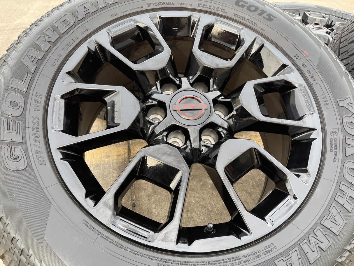 20" Nissan Titan PRO-4X Armada OEM wheels rims tires 2024 2025 2026 NEW Texas Truck Tire