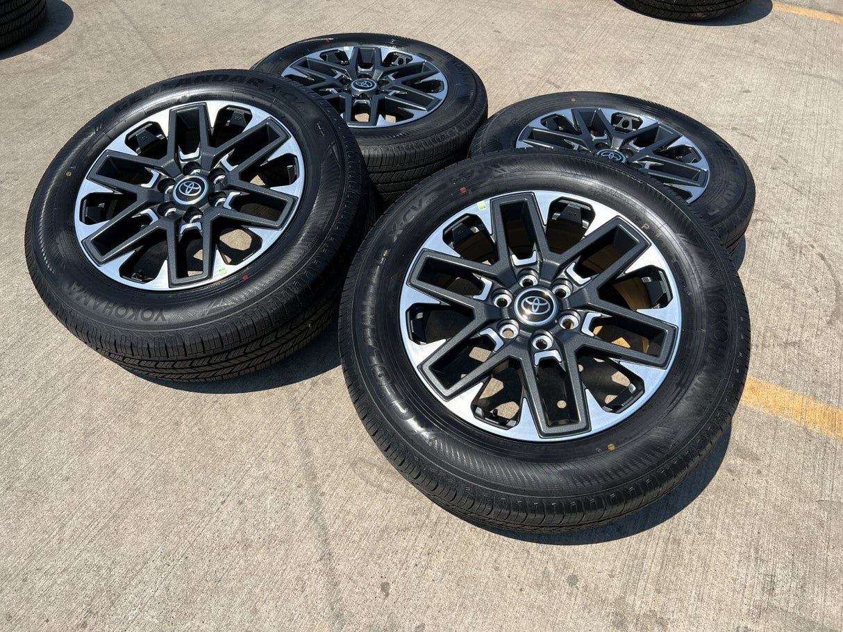 20" Toyota Tundra Platinum OEM wheels rims 95295 75276 Sequoia 2024 2025 NEW Texas Truck Tire