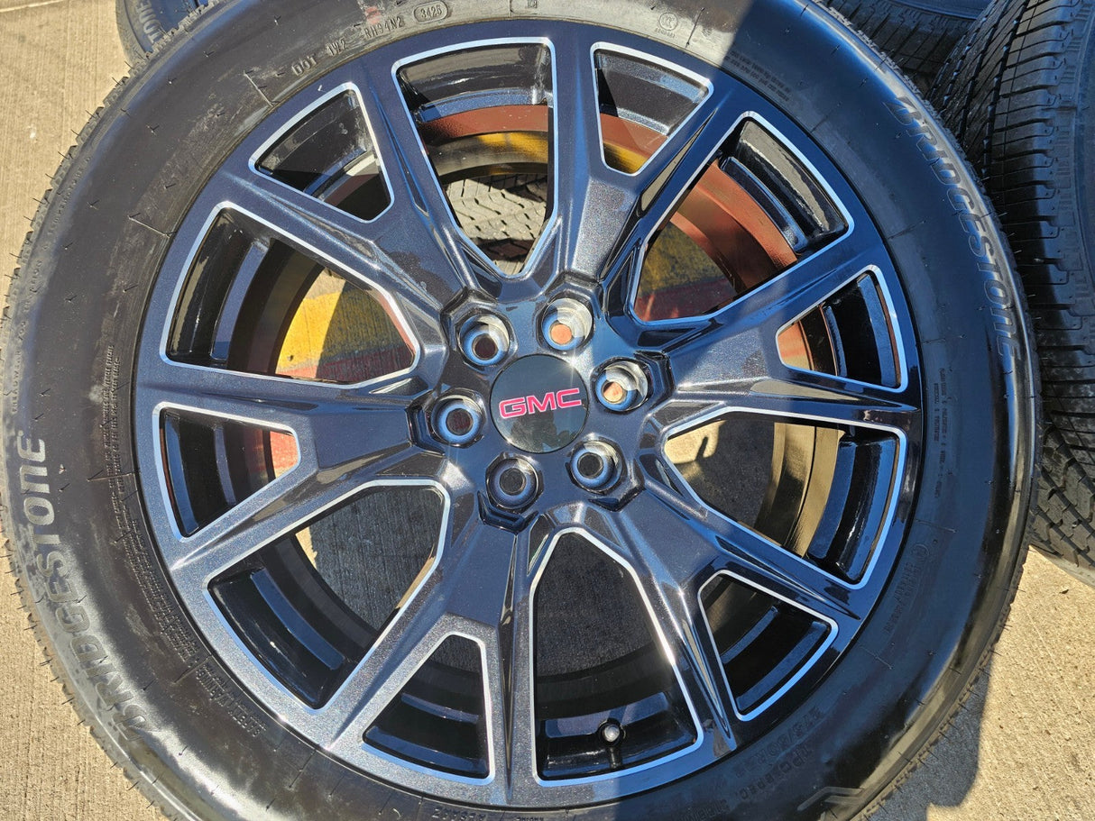 22" GMC Yukon Sierra Chevy Tahoe Escalade OEM 5944 wheels rims 2025 2026 NEW Texas Truck Tire