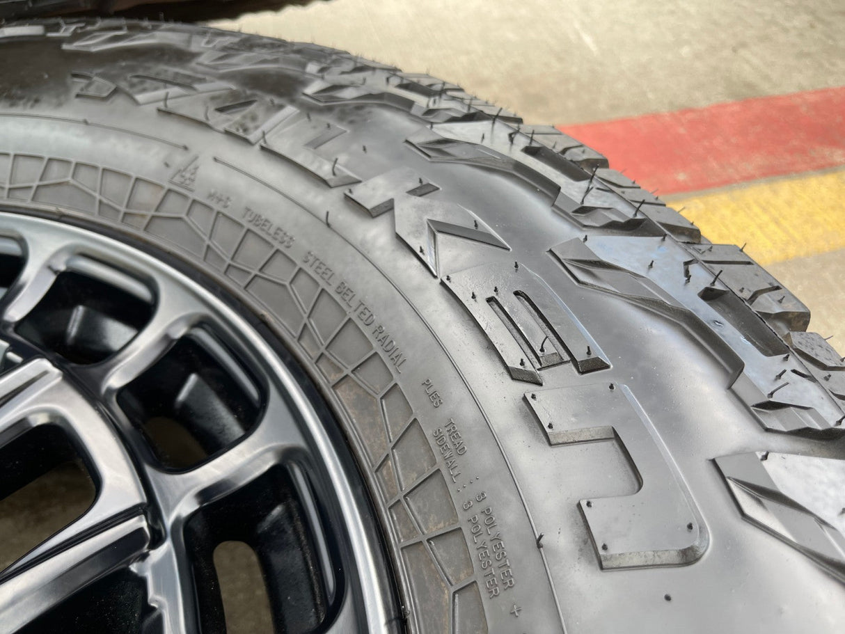 18" Toyota Tundra TSS T FORCE TRD OEM black wheels rims Sequoia 2025 NEW 35" Texas Truck Tire