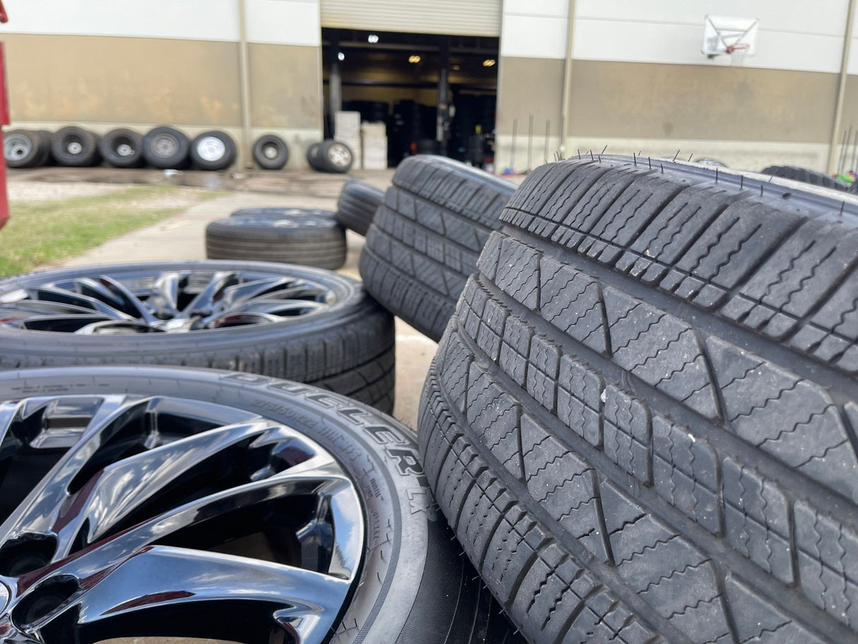 22" GMC Yukon Sierra Escalade OEM 95027 4875 wheels rims BLACK 2024 2025 2026 Texas Truck Tire
