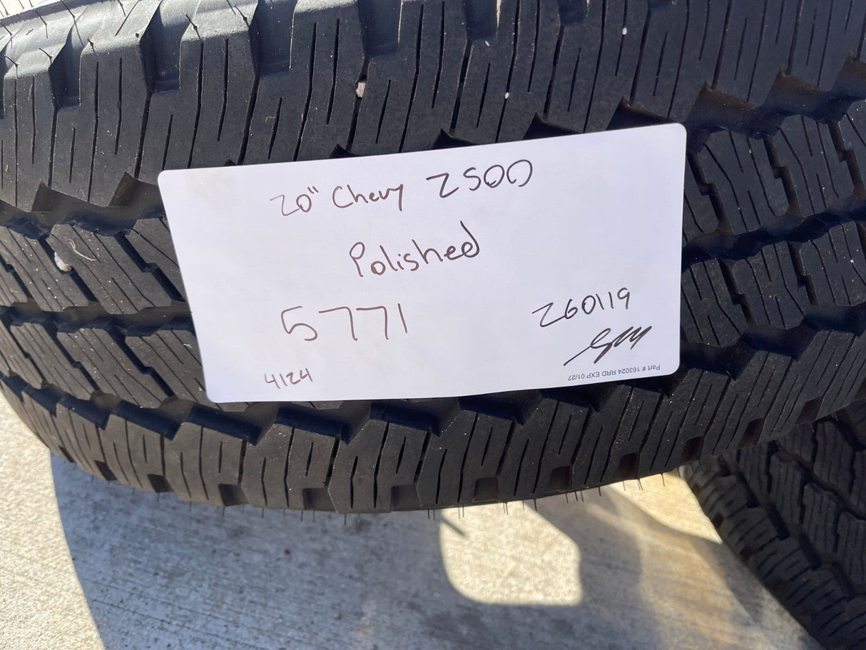20" Chevy Silverado ZR2 GMC Sierra AT4X 2500 OEM 5771 5801 5826 wheels rims NEW Texas Truck Tire