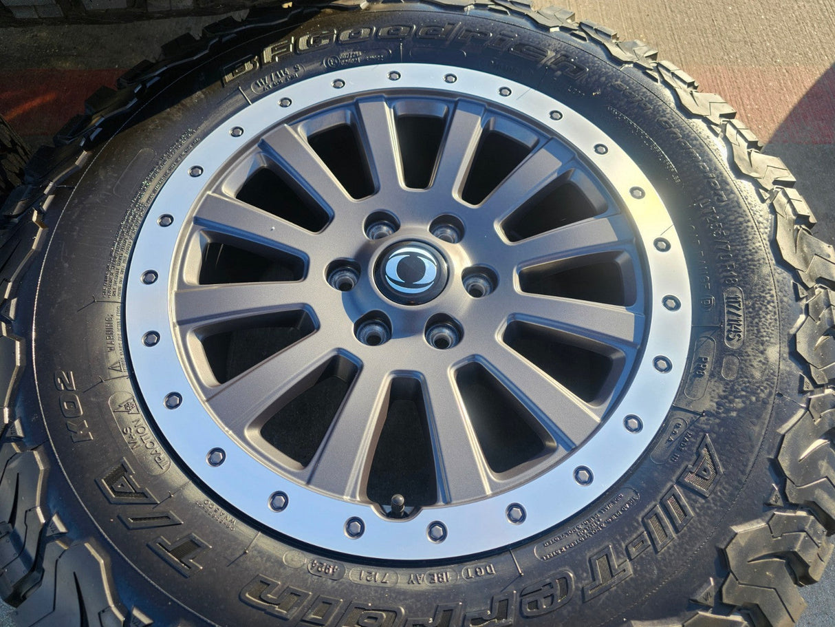 (5) 18" INEOS Grenadier OEM wheels rims Beadlock 2023 2024 2025 2026 NEW BFG Texas Truck Tire