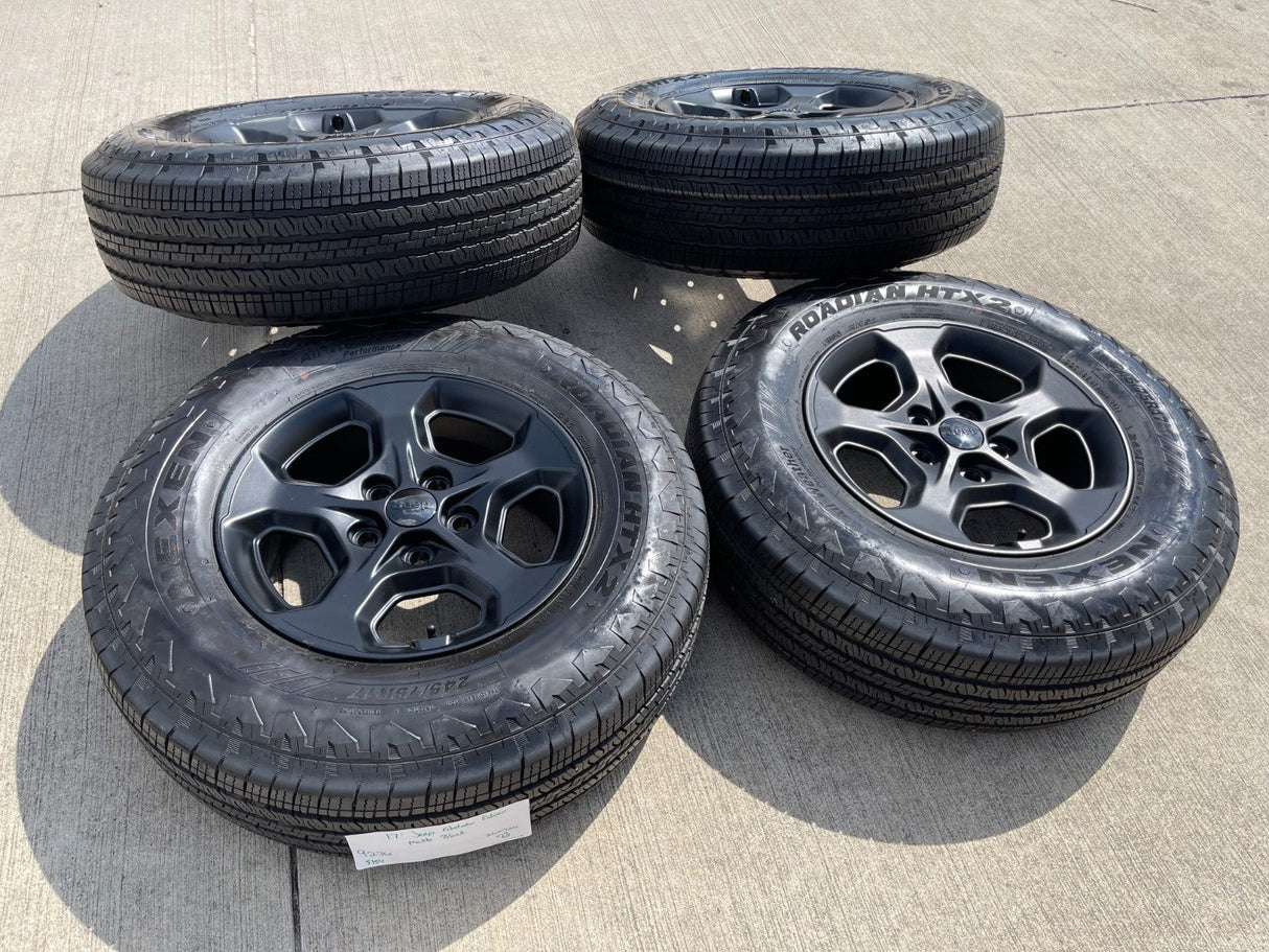 17" Jeep Wrangler Gladiator RUBICON OEM 9236 wheels rims tires NEXEN DISCOUNTED Texas Truck Tire