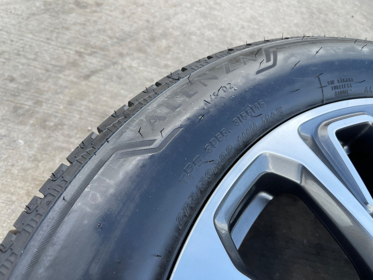 22" GMC Yukon Sierra DENALI OEM wheels rims Tahoe BRIDGESTONE 2024 2025 2026 NEW Texas Truck Tire